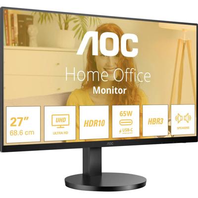 AOC U27B3CF LCD-monitor Energielabel F (A - G) 68.6 cm (27 inch) 3840 x 2160 Pixel 16:9 4 ms HDMI IPS LCD
