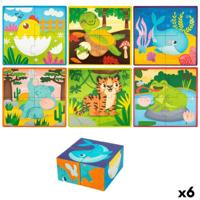 3D puzzel Lisciani Giochi 22 x 23 x 1 cm dieren 4 Onderdelen (6 Stuks)