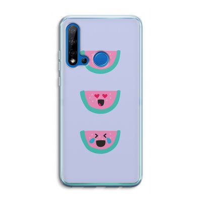 Smiley watermeloen: Huawei P20 Lite (2019) Transparant Hoesje