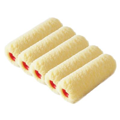 Sorex Muur vacht verfroller - 5x - polyester - 9,6 x 25 cm - Verfspullen - Schilderen