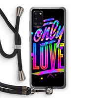 Only Love: Samsung Galaxy A31 Transparant Hoesje met koord