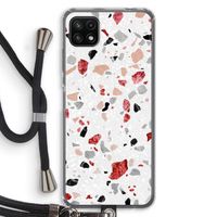 Terrazzo N°12: Samsung Galaxy A22 5G Transparant Hoesje met koord