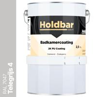 Holdbar Badkamercoating Telegrijs (RAL 7047) 2,5 kg