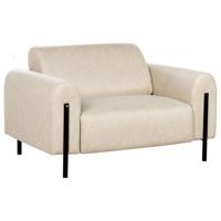 Beliani ASKIM - Fauteuil-Beige-Polyester - thumbnail