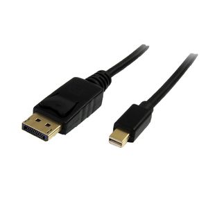 DeLOCK mini DP/DP 1.2 2 m Mini DisplayPort DisplayPort Zwart