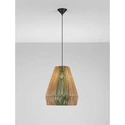 Lyora HanglampDena Ø 39cm bruin met groen - 9586603