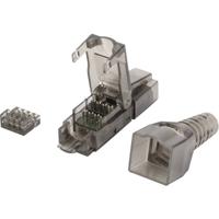 Digitus RJ45 Netwerk Adapter CAT 6A [1x Snijklem connector - 1x RJ45-stekker] Zwart - thumbnail