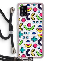 8-bit N°6: Samsung Galaxy A51 5G Transparant Hoesje met koord