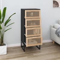 Hoge kast 40x30x95 cm bewerkt hout