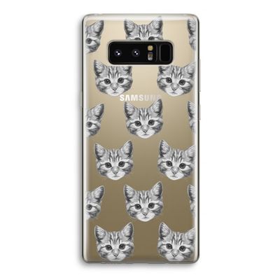 Kitten: Samsung Galaxy Note 8 Transparant Hoesje