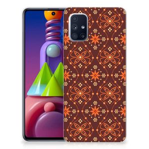 Samsung Galaxy M51 TPU bumper Batik Brown