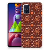 Samsung Galaxy M51 TPU bumper Batik Brown