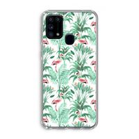 Flamingo bladeren: Samsung Galaxy M31 Transparant Hoesje