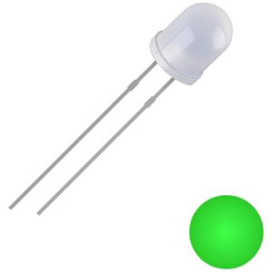 Quadrios 2111O163 Bedrade LED Groen Rond 3 mm 2500 mcd 30 ° 20 mA 3 V