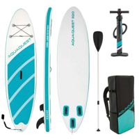 Opblaasbaar SUP-board met Accessoires Intex Aqua Quest Blauw Wit