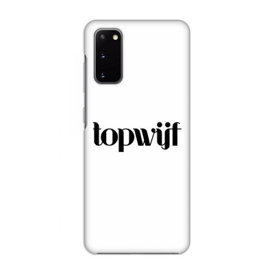 Topwijf Wit: Volledig geprint Samsung Galaxy S20 Hoesje