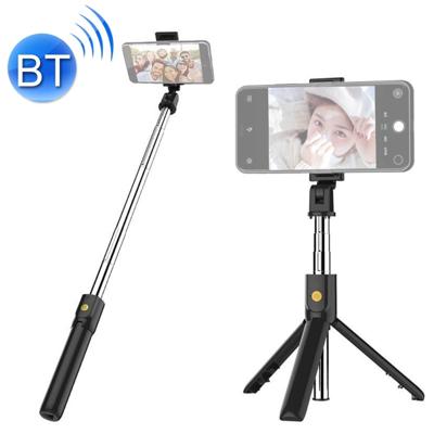 K07 Bluetooth 4 0 mobiele telefoon verstelbare Bluetooth Selfie stick zelfontspanner Pole statief (zwart)