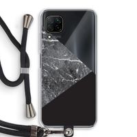 Combinatie marmer: Huawei P40 Lite Transparant Hoesje met koord
