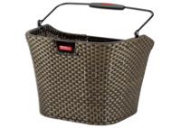 Rixen & Kaul klickfix structura plastic basket with handle - bronze