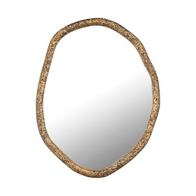 Paislie Brass spiegel rond
