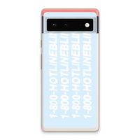 Hotline bling blue: Google Pixel 6 Transparant Hoesje