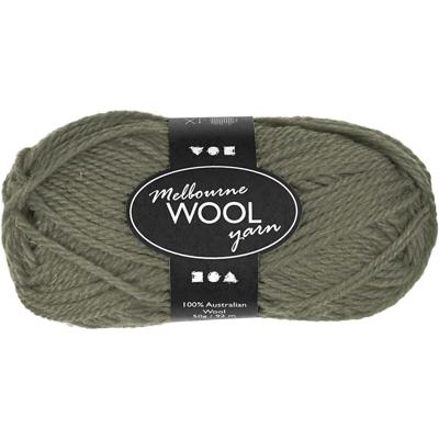 Creativ Company Melbourne wolgaren, l: 92 m, donkergroen, 50 gr/ 1 bol