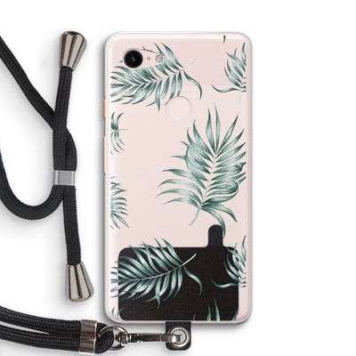 Simple leaves: Pixel 3 XL Transparant Hoesje met koord