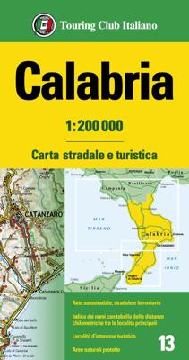 Fietskaart - Wegenkaart - landkaart 13 Calabria, Calabrië, Calabrie | Touring Club Italiano