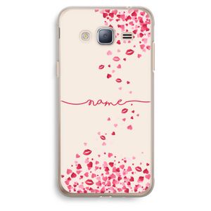 Hartjes en kusjes: Samsung Galaxy J3 (2016) Transparant Hoesje