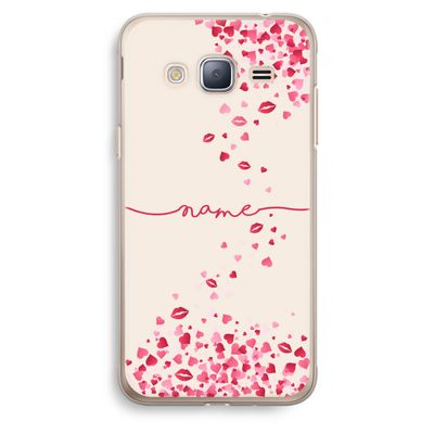 Hartjes en kusjes: Samsung Galaxy J3 (2016) Transparant Hoesje