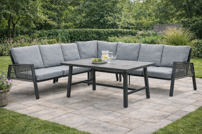 Loungeset Garden Impressions Andrea 4-delig grijs - Showmodel Numansdorp & Wommelgem- - Aluminium- Garden Impressions