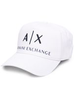 Armani Exchange casquette à logo - Blanc