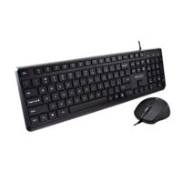 Toetsenbord en muis V7 CKU350US Zwart Qwerty US