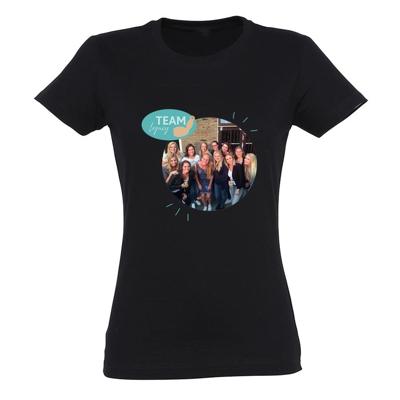 T-shirt voor vrouwen bedrukken - Zwart - S