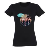 T-shirt voor vrouwen bedrukken - Zwart - S