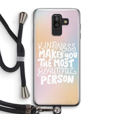 The prettiest: Samsung Galaxy J8 (2018) Transparant Hoesje met koord