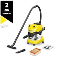 KARCHER WD 4 PS V-20/5/22 nat- en droogzuiger - 20 L roestvrijstalen tank - 1000W