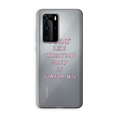 Christian Grey: Huawei P40 Pro Transparant Hoesje