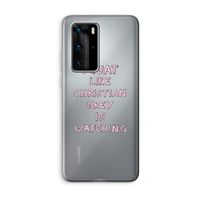 Christian Grey: Huawei P40 Pro Transparant Hoesje