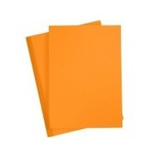 Oranje kartonnen vel A4   -