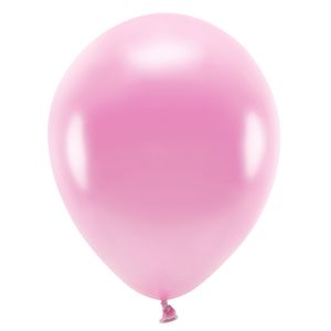 100x Milieuvriendelijke ballonnen lichtroze 26 cm voor lucht of helium   -