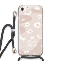 Daydreaming becomes reality: iPhone 8 Transparant Hoesje met koord