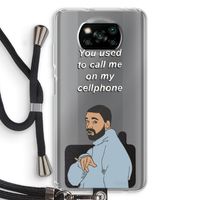 Hotline bling: Xiaomi Poco X3 Pro Transparant Hoesje met koord