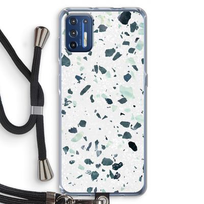 Terrazzo N°2: Motorola Moto G9 Plus Transparant Hoesje met koord