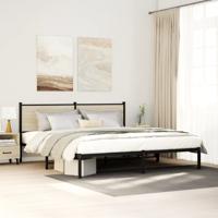 Bedframe zonder matras metaal sonoma eikenkleurig 160x200 cm