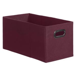 Opbergmand/kastmand - aubergine - linnen - 7 liter - 31 x 15 x 15 cm - Opbergbox - Vakkenkast