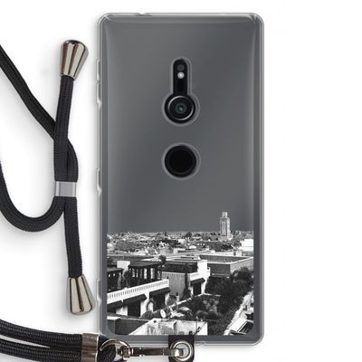 Marrakech Skyline : Sony Xperia XZ2 Transparant Hoesje met koord