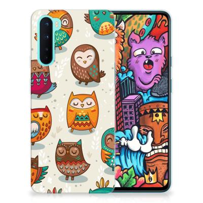 OnePlus Nord | TPU Hoesje | Vrolijke Uilen