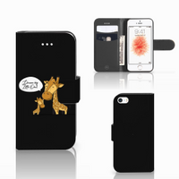 Apple iPhone 5 | 5s | SE Leuk Hoesje Giraffe - thumbnail