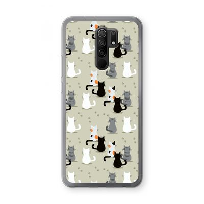 Katten: Xiaomi Redmi 9 Transparant Hoesje